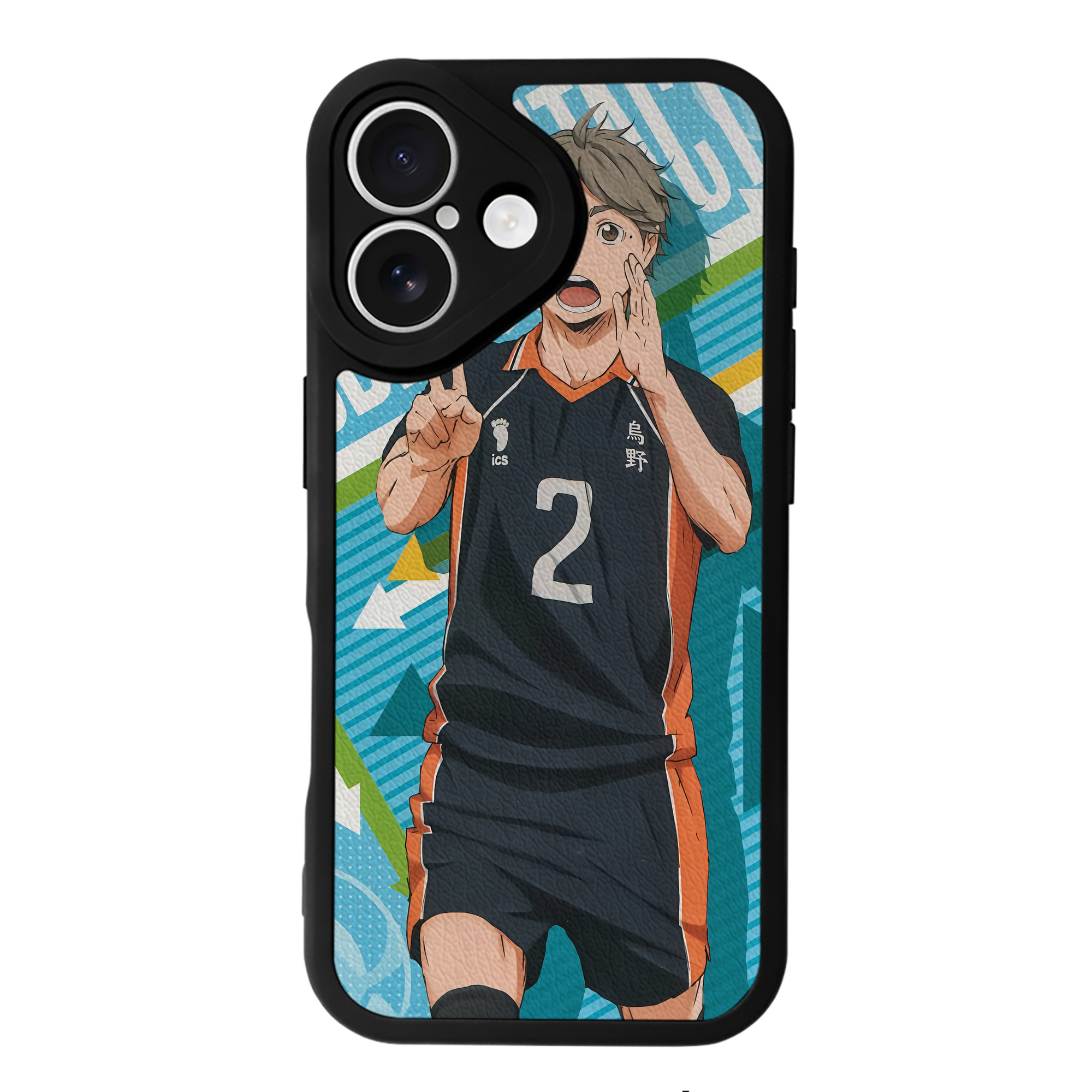 （画像用） ハイキュー!! Haikyu!! 【iPhone 16シリーズ対応】シリコンスマホケース（レザー調） 材質：シリコン